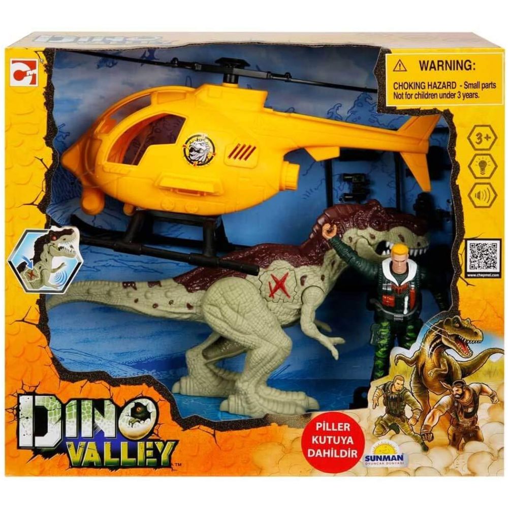 Chap Mei: Dino Valley Copter Attack Playset