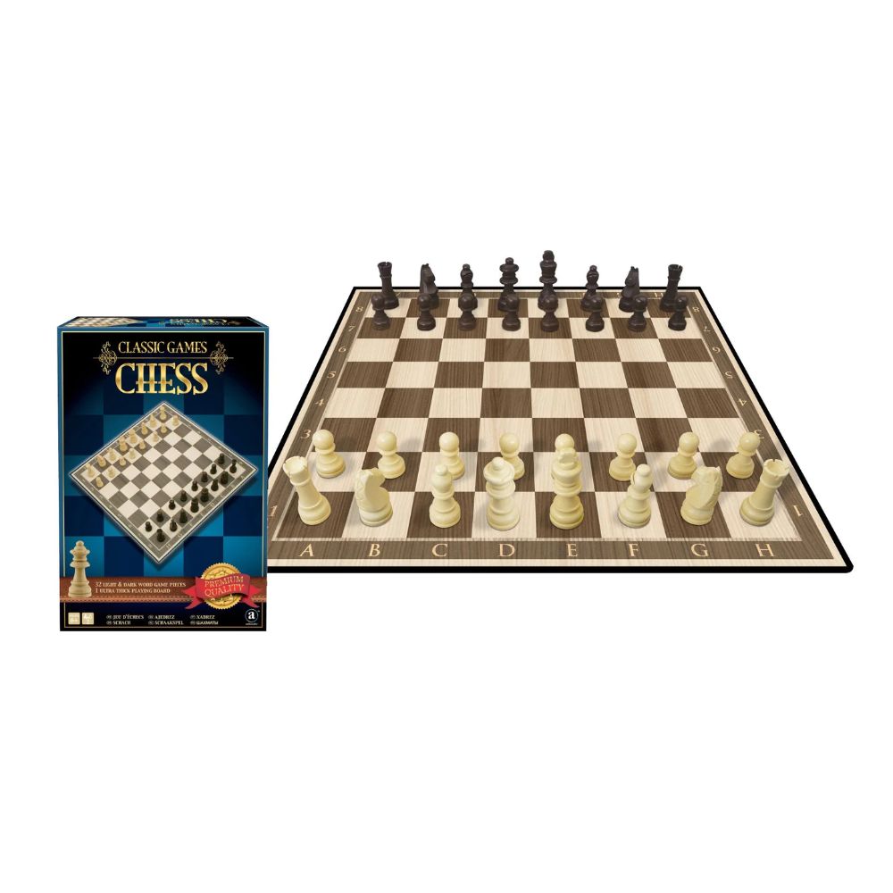 Merchant Ambassador Classic Games Collection - Wood Chess