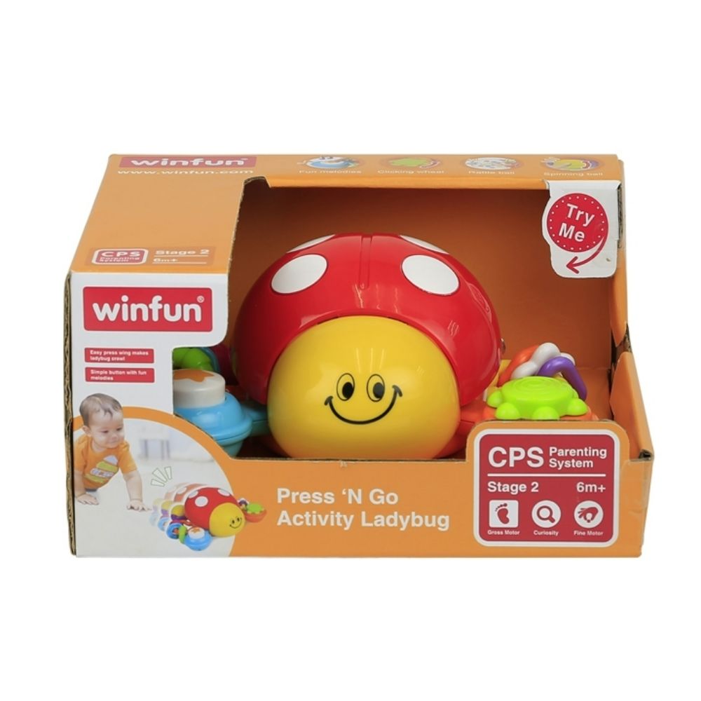 Winfun Press N Go Activity Ladybug Winfun Press N Go Activity Ladybug