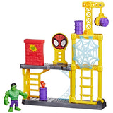 Marvel - Spidey and His Amazing Friends Hulkâ€™s Smash Yard Playset