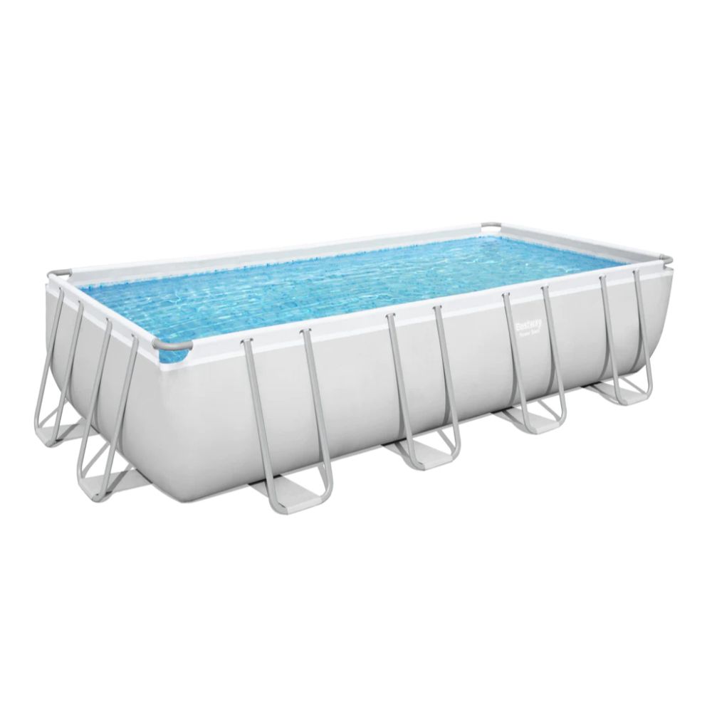 Bestway Power Steel™ 16' x 8' x 48"/4.88m x 2.44m x 1.22m Rectangular Pool Set