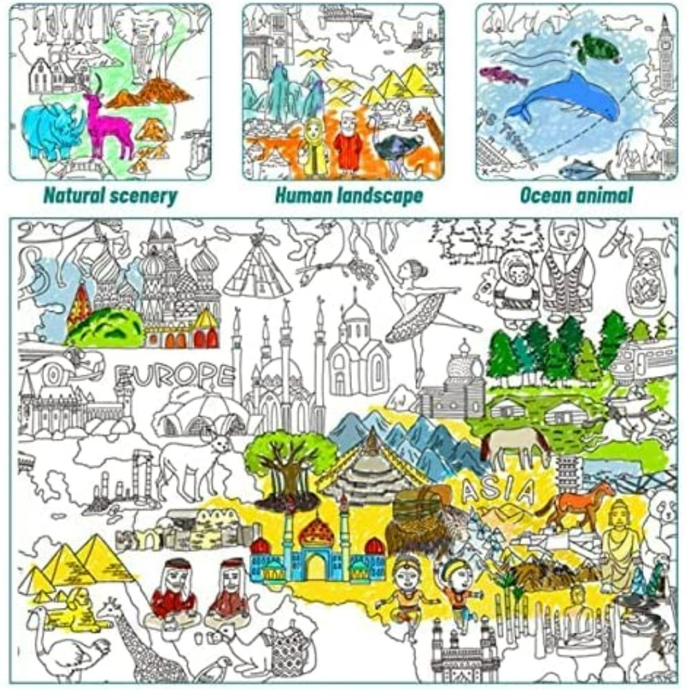 Jar Melo JSuper Painter Giant Colouring Poster