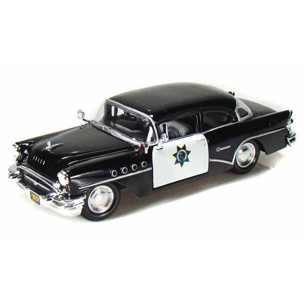 Maisto 1/24 Scale Diecast Model Toy Car 1955 Buick Century California Highway Patrol Car