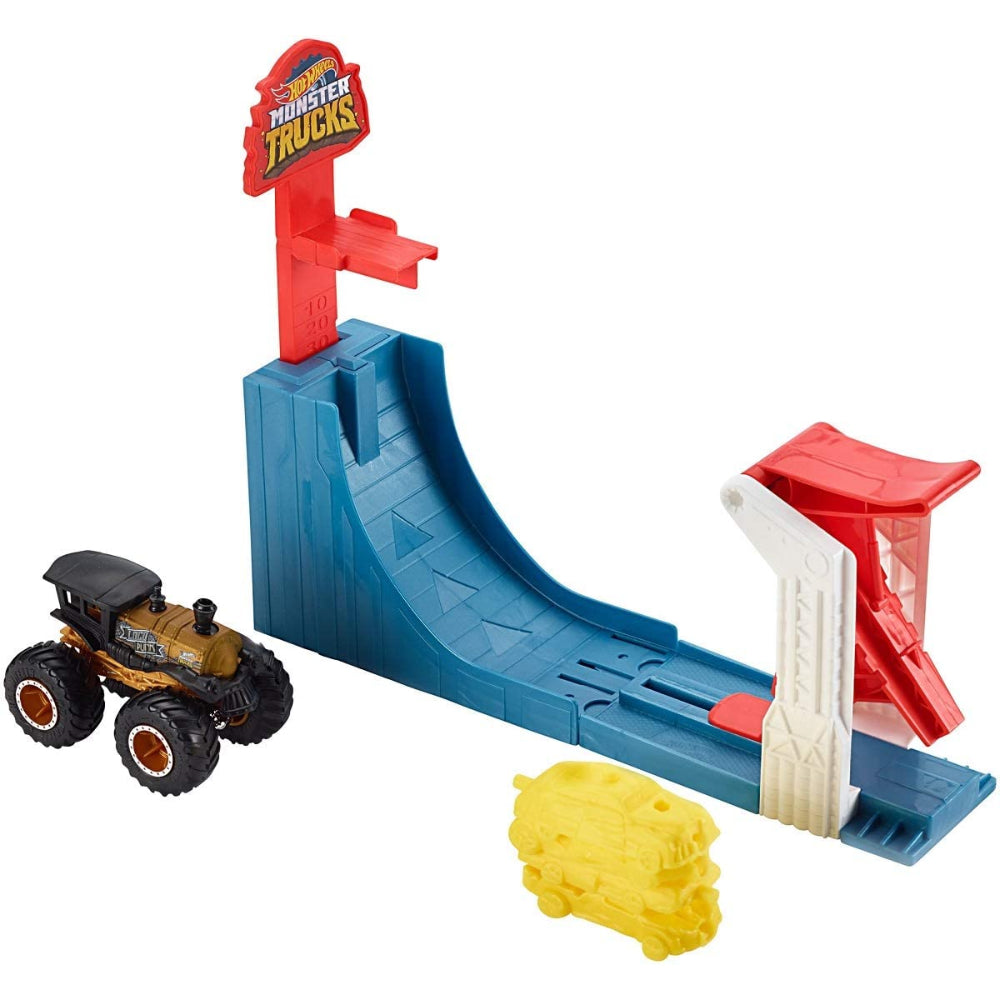 Hot Wheels  Monster Toy Truck Slam Launcher Play Set  Image#2