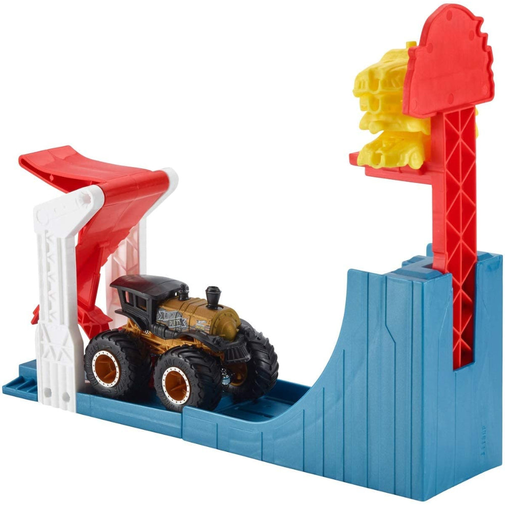 Hot Wheels  Monster Toy Truck Slam Launcher Play Set  Image#3