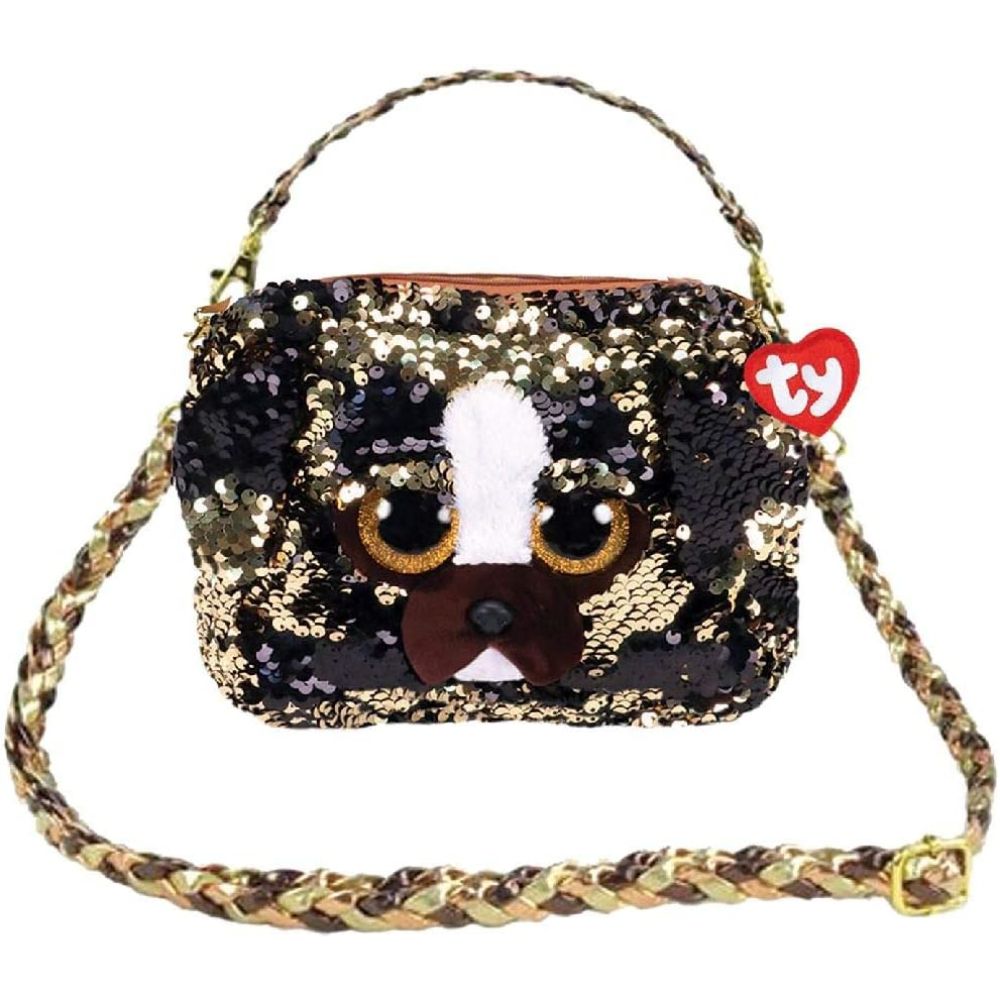 TY Fashion Sequin Dog Brutus Purse