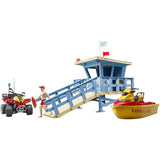 Bruder Bworld Life Guard Station w Quad and Personal Water Craft