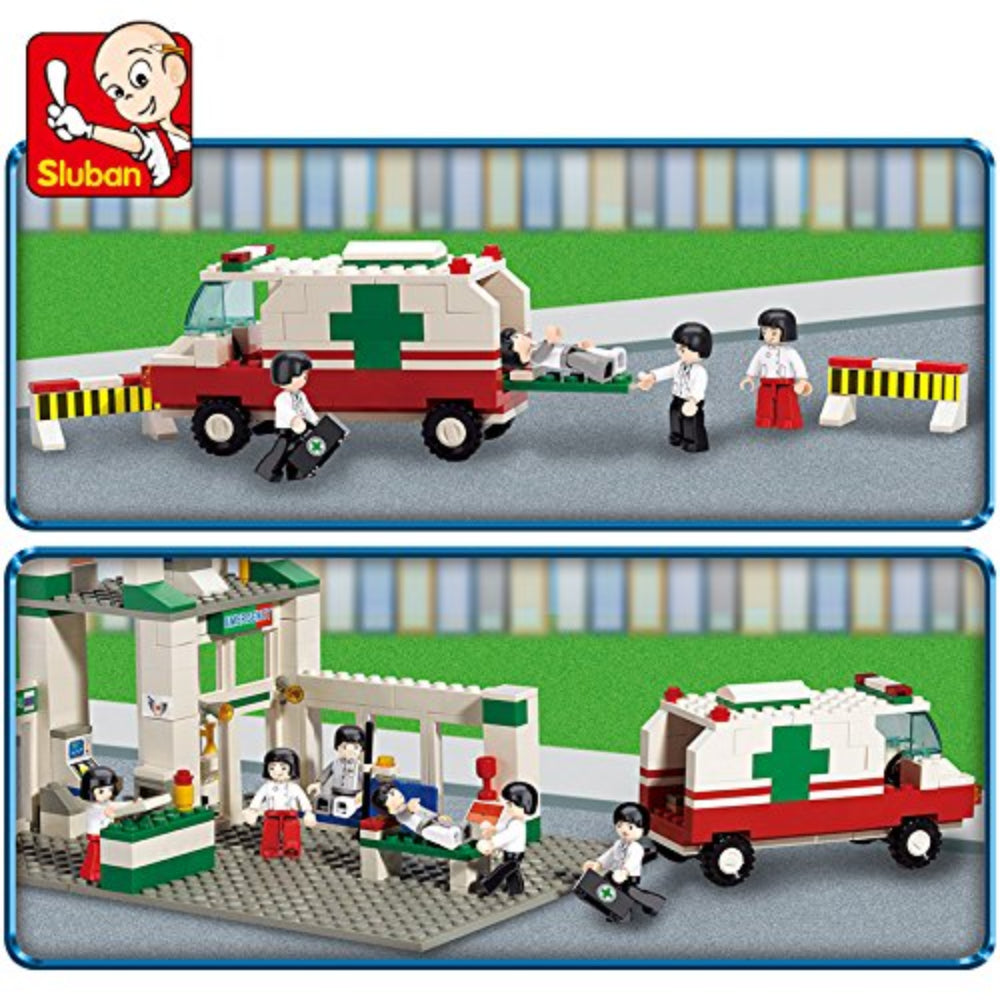 Sluban Town Emergency Center Building Block Toys for Kids 376 PCS  Image#2