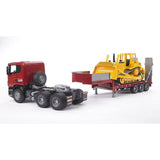 Bruder Scania R Series Low loader Truck with Cat Bulldozer