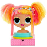 LOL Surprise! O.M.G. Styling Head Neonlicious with Stick-On Hair for Endless Styles