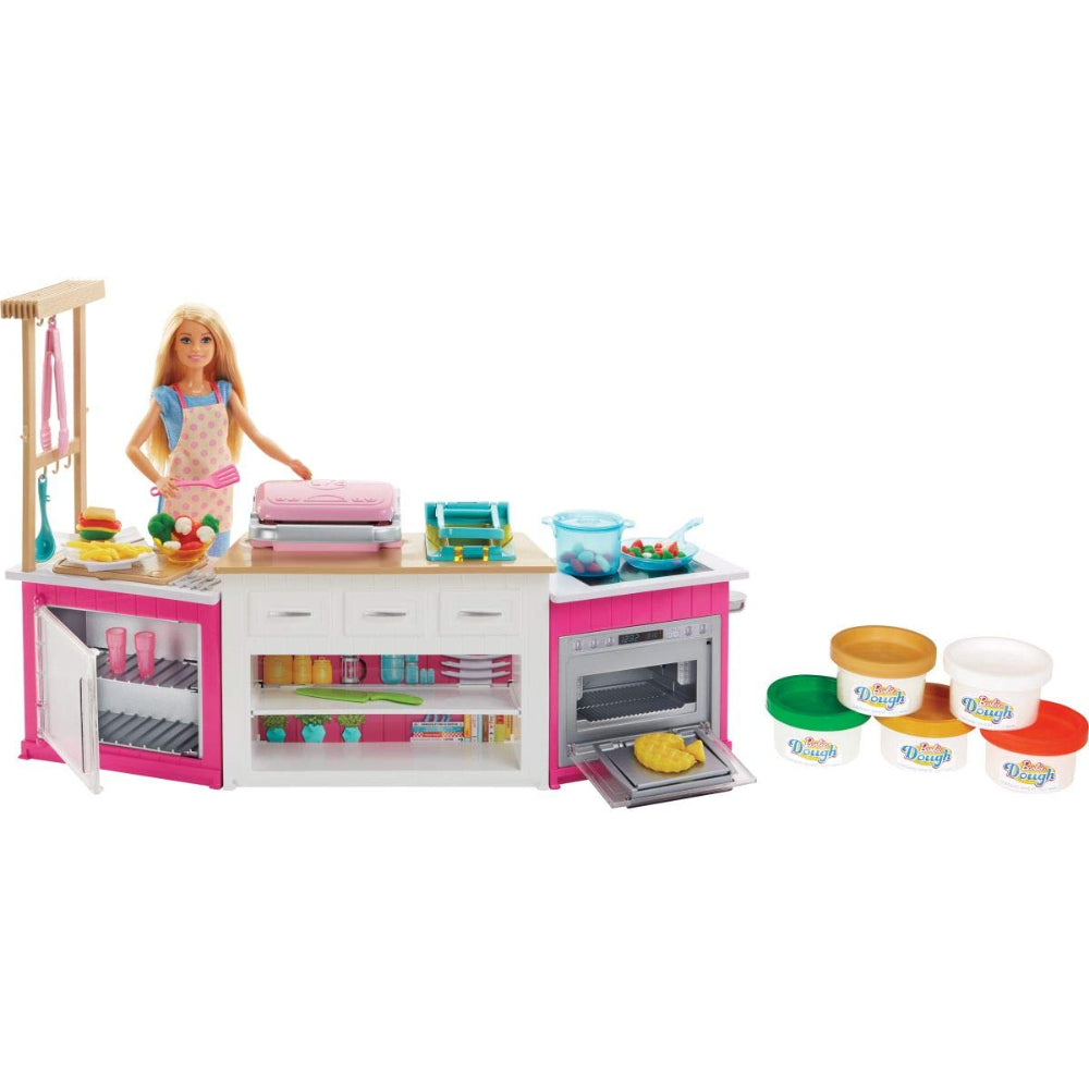 Barbie Kitchen Playset With Doll, Lights & Sounds  Image#1