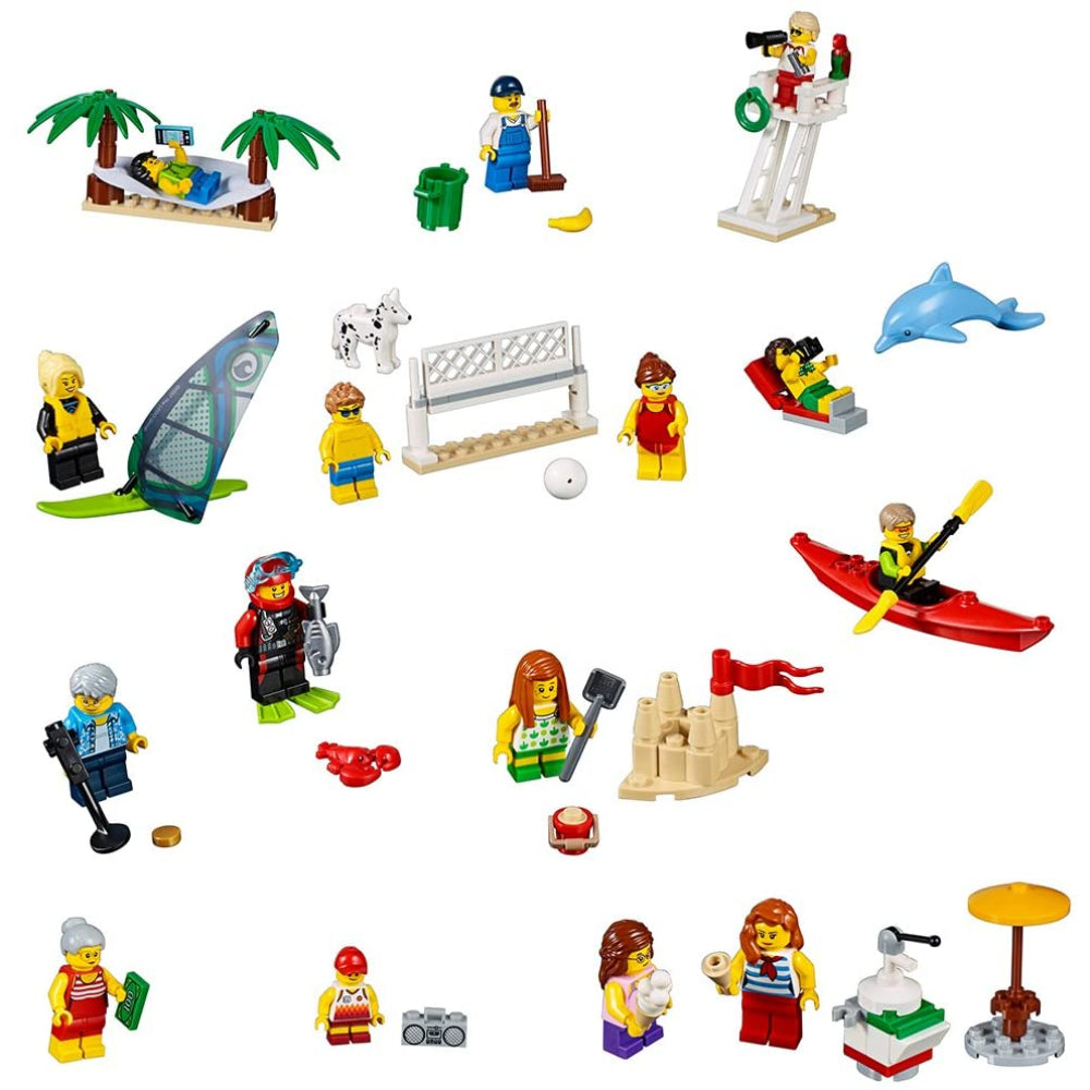 Lego City Town People Pack - Beach Fun  Image#3
