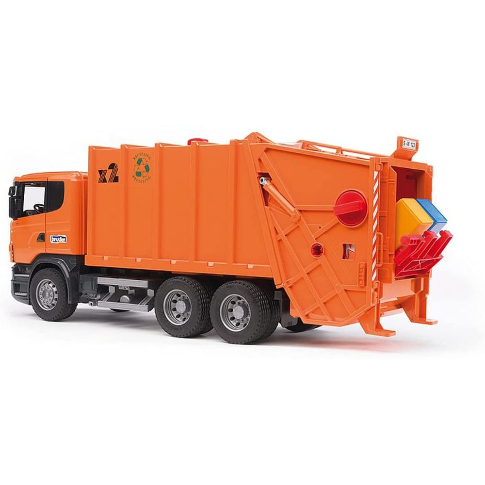 Bruder Scania R-Series Garbage Truck - Orange