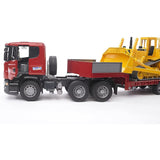Bruder Scania R Series Low loader Truck with Cat Bulldozer