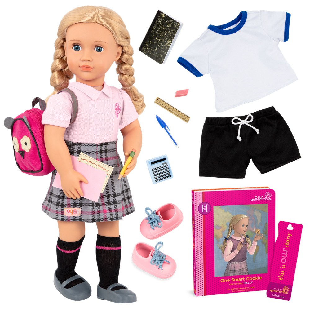 Our Generation Deluxe Hally Doll With Book  Image#1