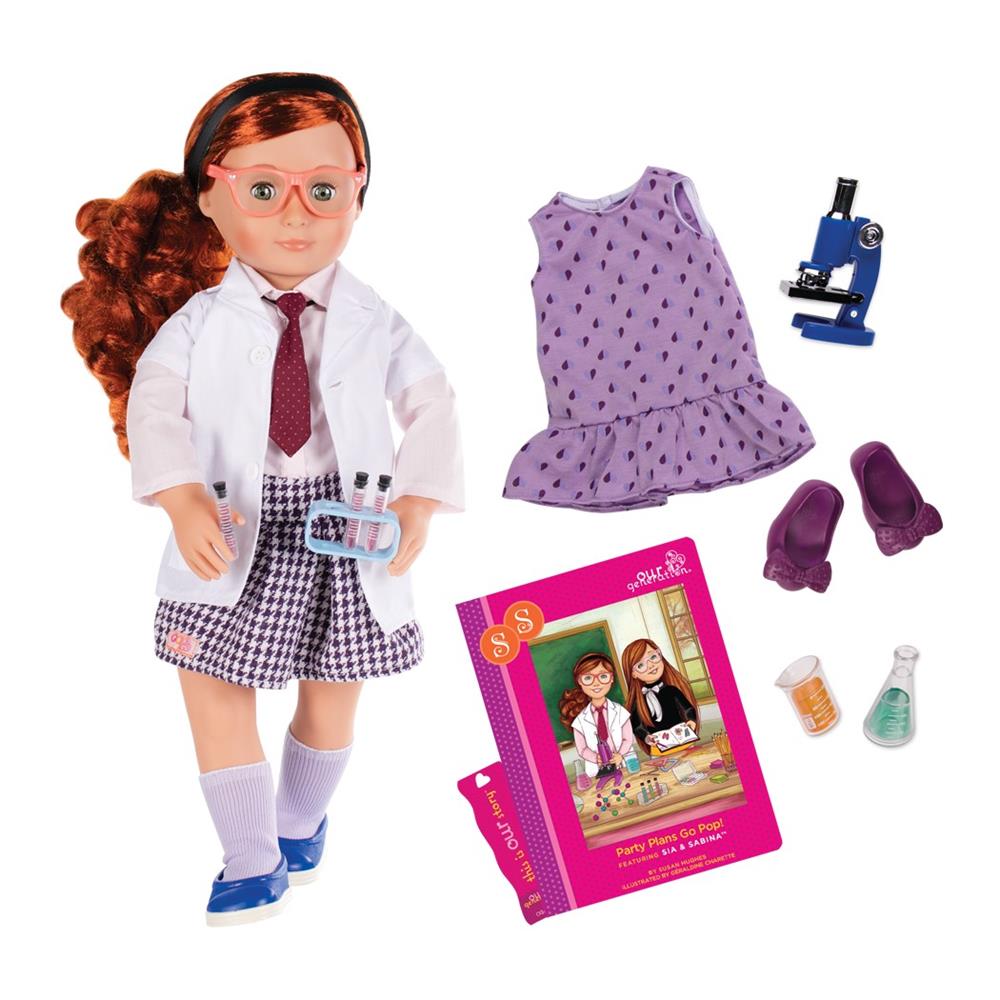 Our Generation Deluxe Twin Doll Sia W/ Book  Image#3