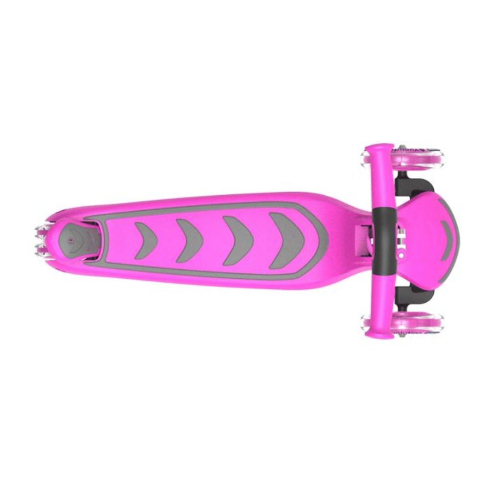 Yvolution Y Glider Kick & Roll 3-Wheel Scooter with LED Wheels - Pink