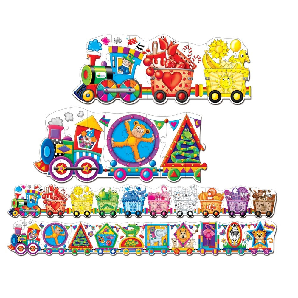 The Learning Journey Puzzle Doubles - Giant Colors And Shapes Train Floor Puzzles  Image#2