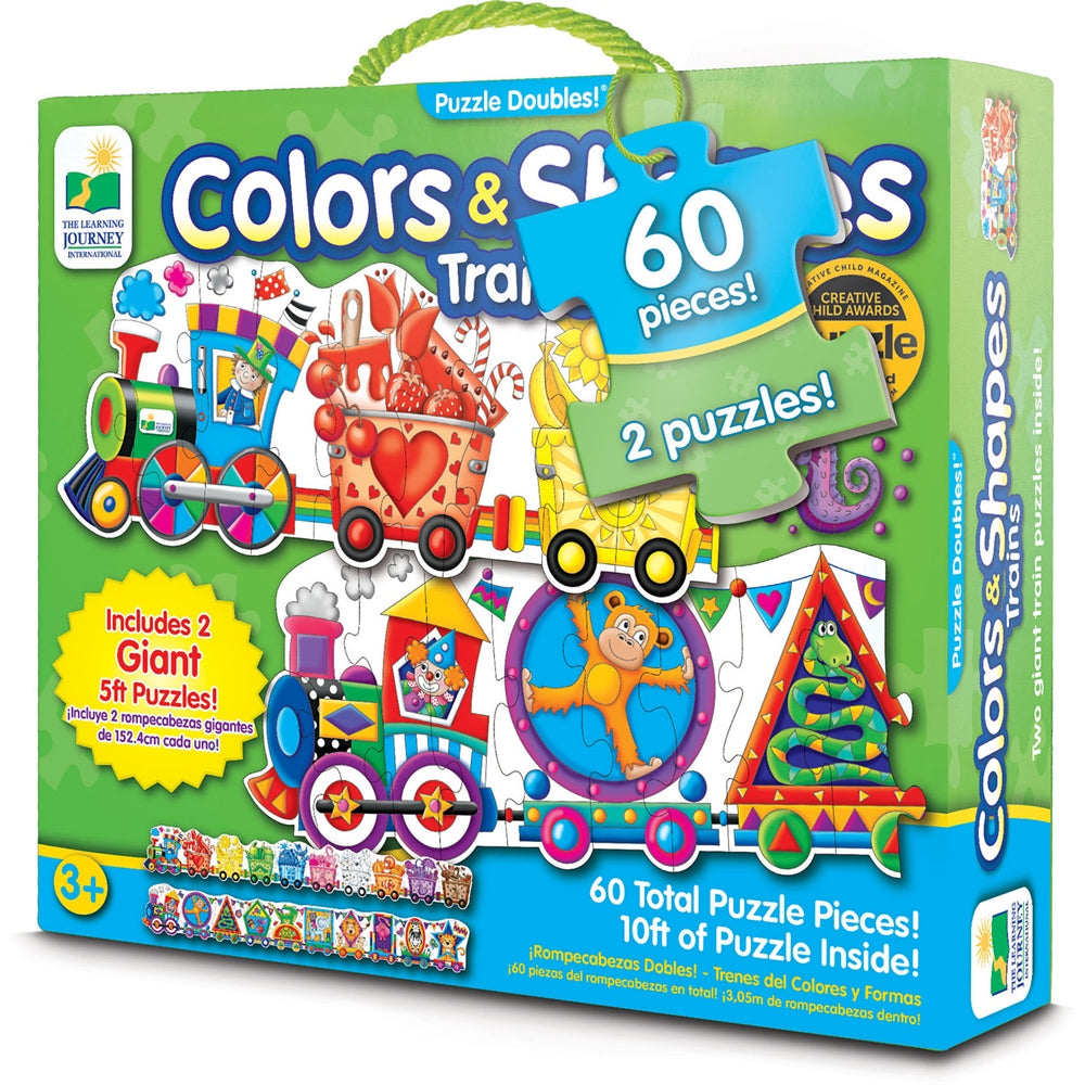 The Learning Journey Puzzle Doubles - Giant Colors And Shapes Train Floor Puzzles  Image#1