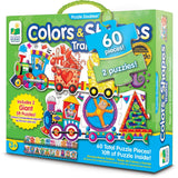 The Learning Journey Puzzle Doubles - Giant Colors And Shapes Train Floor Puzzles  Image#1