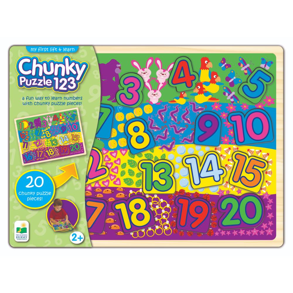 The Learning Journey My First Chunky Lift & Learn 123 Puzzle  Image#1