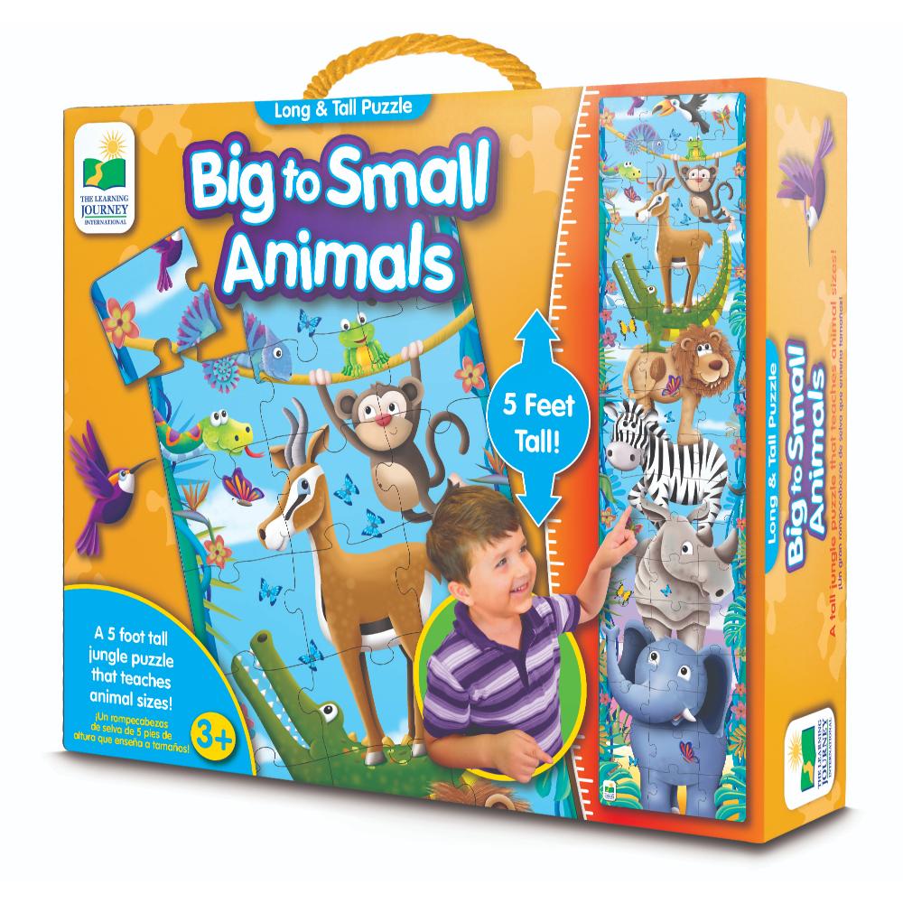 The Learning Journey Long & Tall Puzzles - Big To Small Animals (New)  Image#1