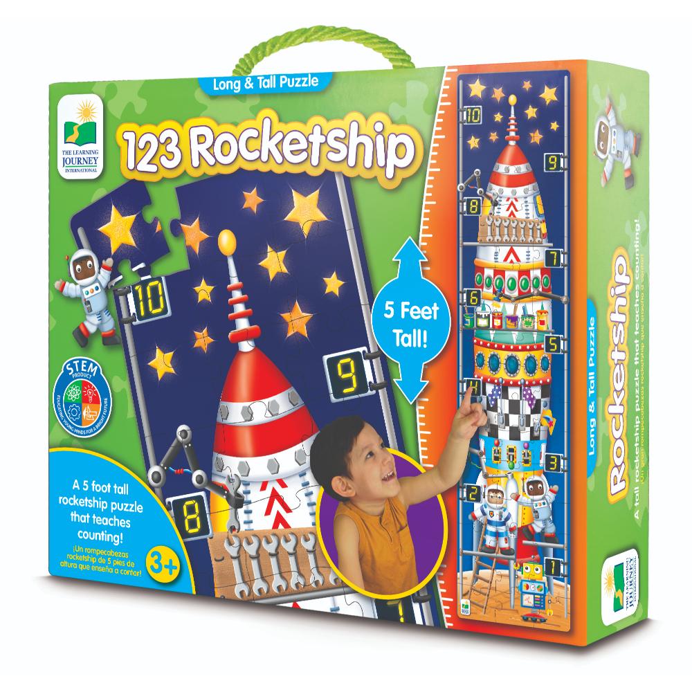 The Learning Journey Long & Tall Puzzles - 123 Rocket Ship  Image#1