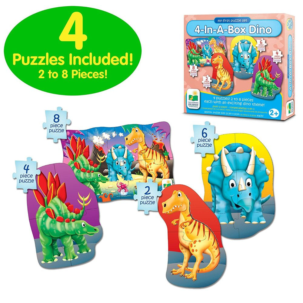 The Learning Journey My First Puzzle Sets 4 In A Box Puzzles Dino  Image#2