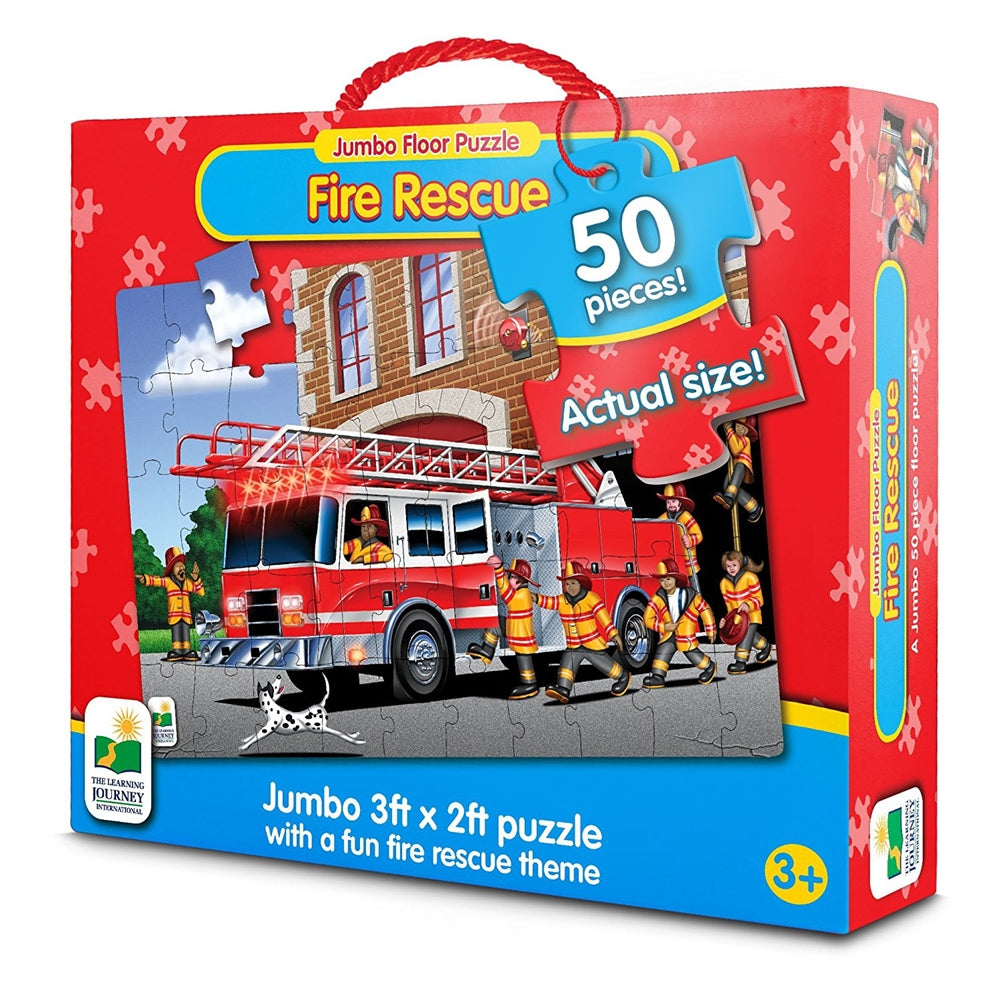 The Learning Journey Jumbo Floor Puzzles  - Fire Engine Rescue  Image#1