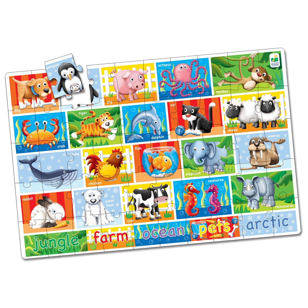 The Learning Journey Jumbo Floor Puzzles  - Animals  Image#2