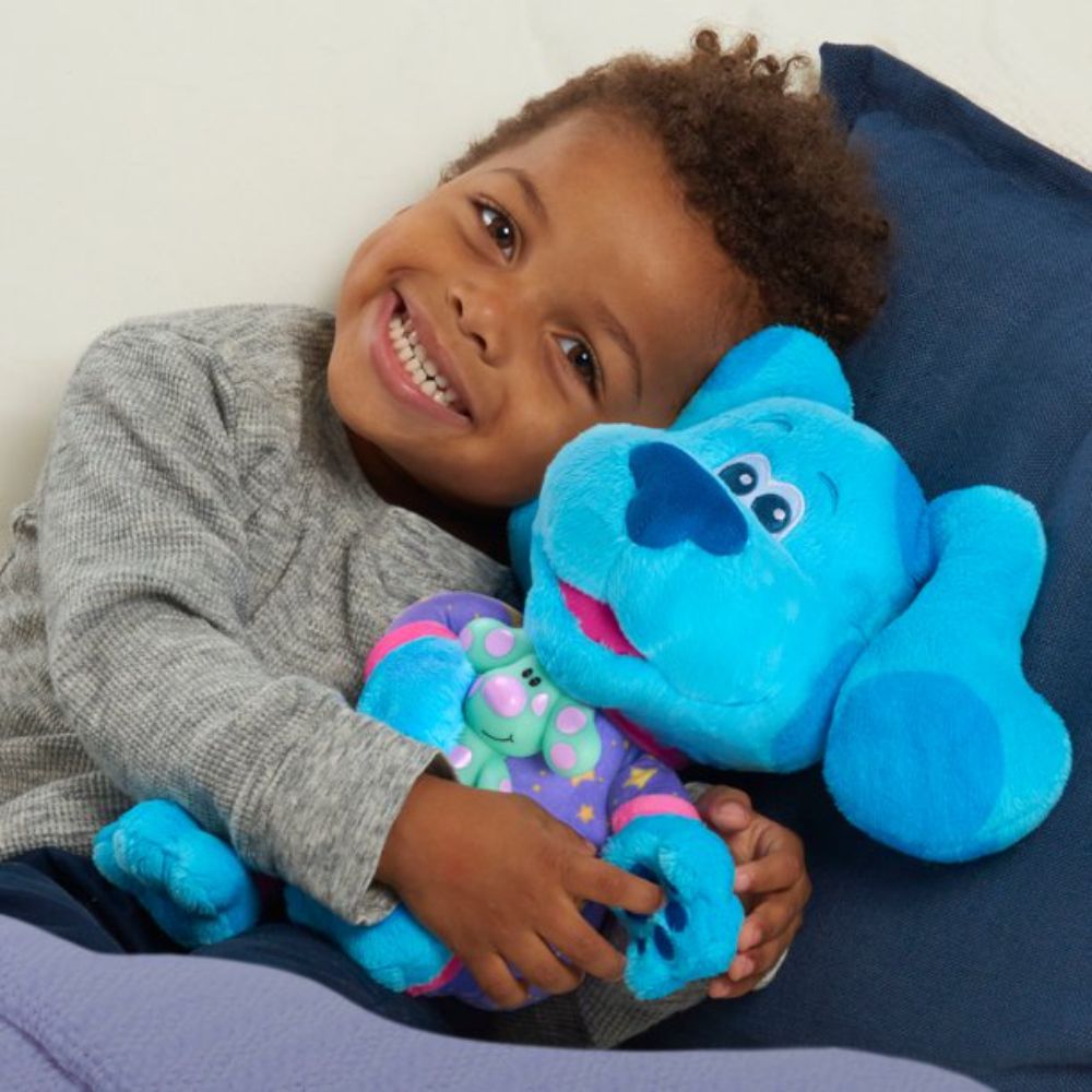 Just Play Blueâ€™s Clues & You! Bedtime Blue 13-inch Plush, Light-Up and Musical Stuffed Animal