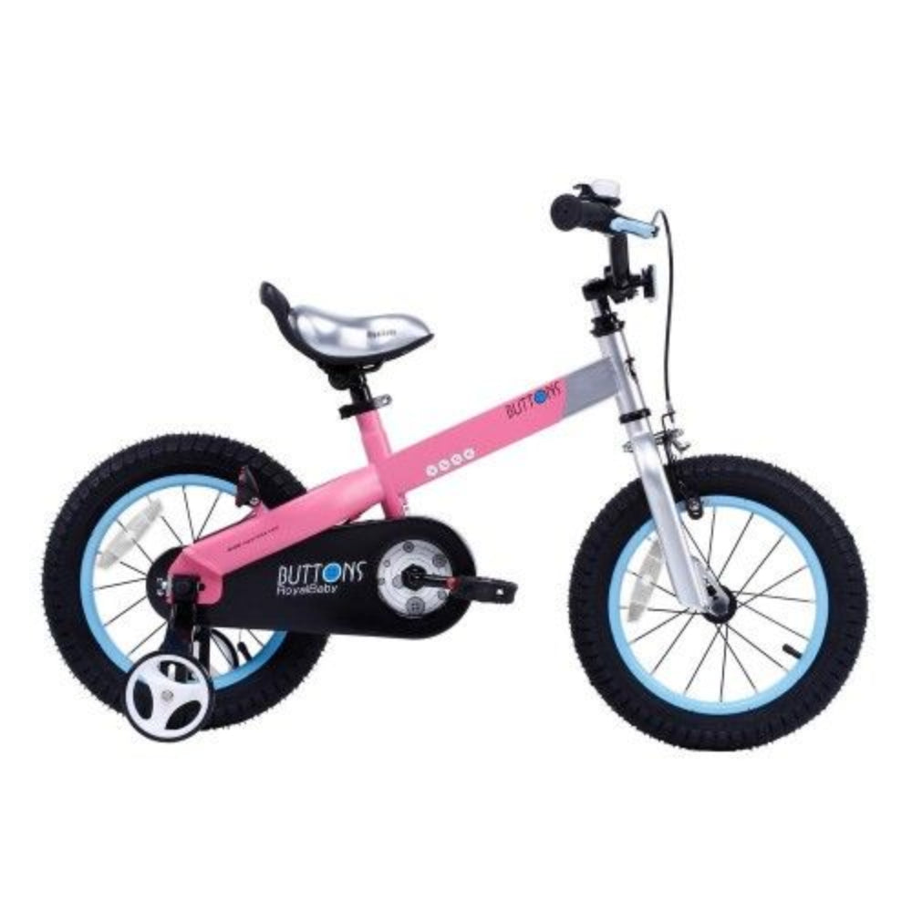 Royal Baby Aluminium Buttons Kids Bicycle .12 Inch Pink  Image#1