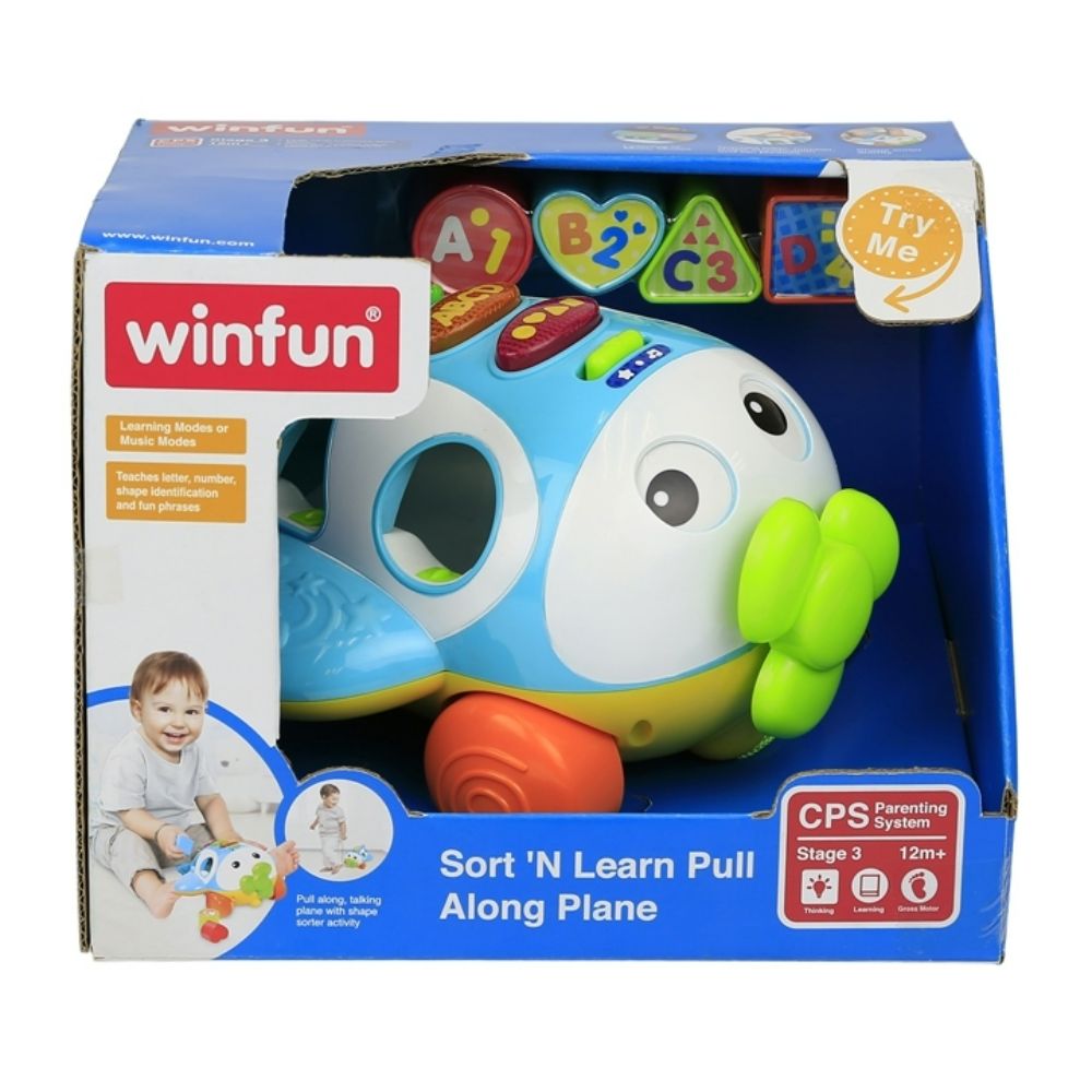 Winfun Sort 'N Learn Pull Along Plane