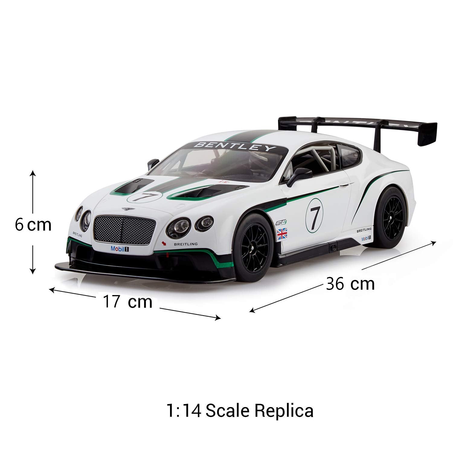 Rastar Bentley Continental GT3 1:14 Scale Remote Control Car