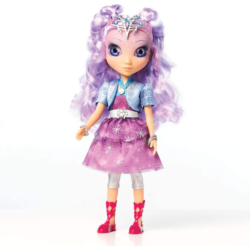 Poupée Nebulia Nebulous Stars, 38 c - Cheveux Longs Violet, Tiare