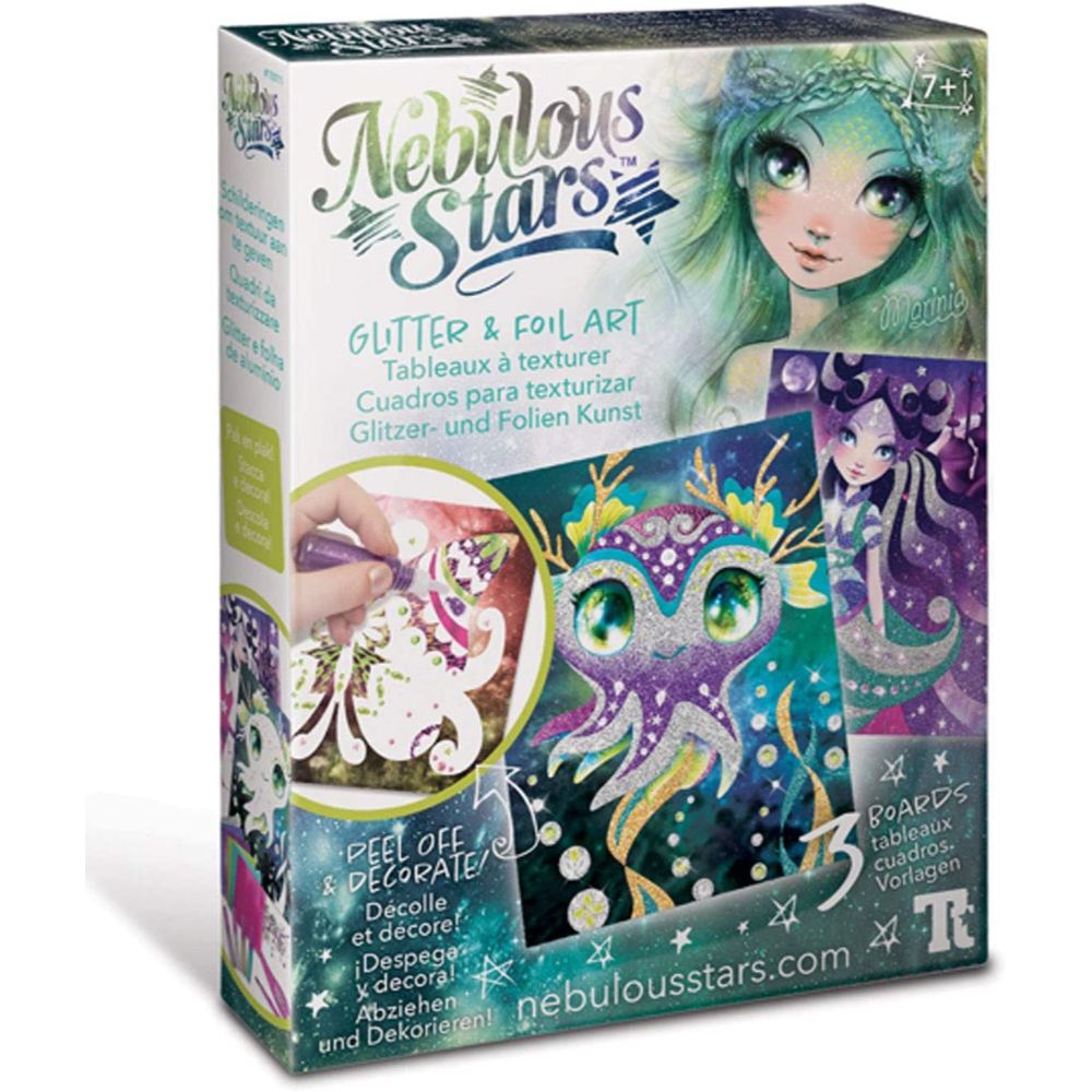 Nebulous Stars Glitter And Foil Art