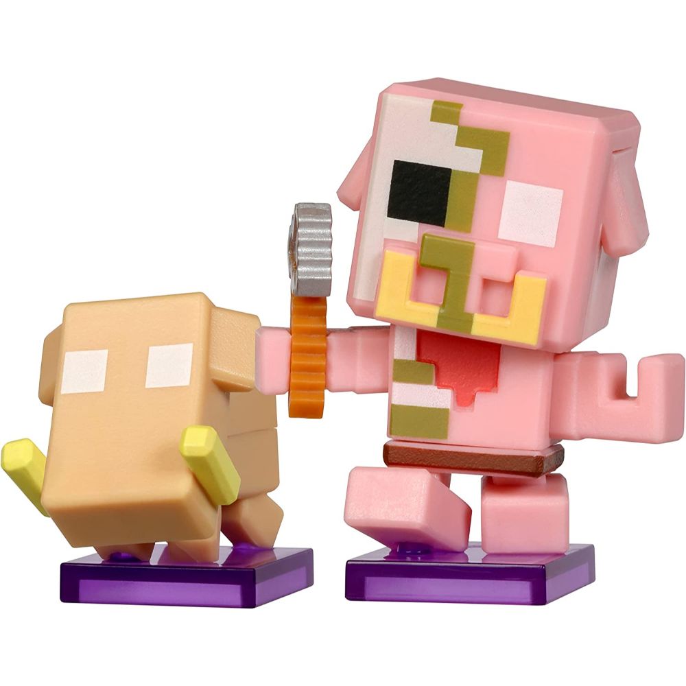 Treasure X - Minecraft Nether Portal Mine and Craft Character and Mini Mob