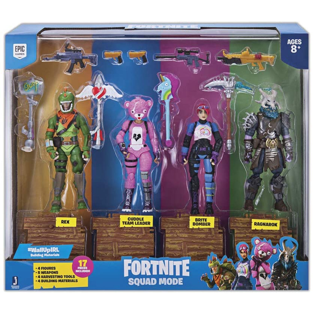 Fortnite Squad Mode 4 Figure Pack Toys4me