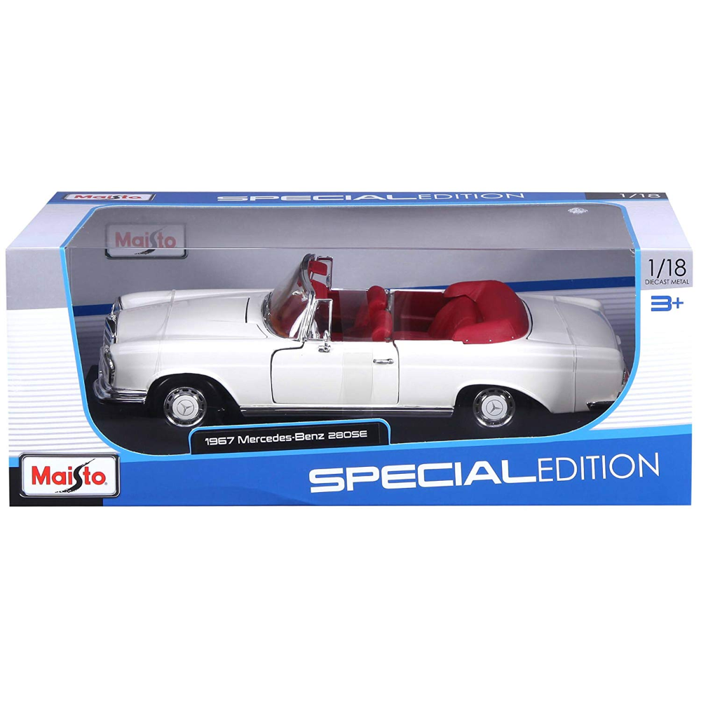 Maisto 1:18 1967 Mercedes Benz 280Se Cabrio Special Edition Maisto 1:18 1967 Mercedes Benz 280Se Cabrio Special Edition