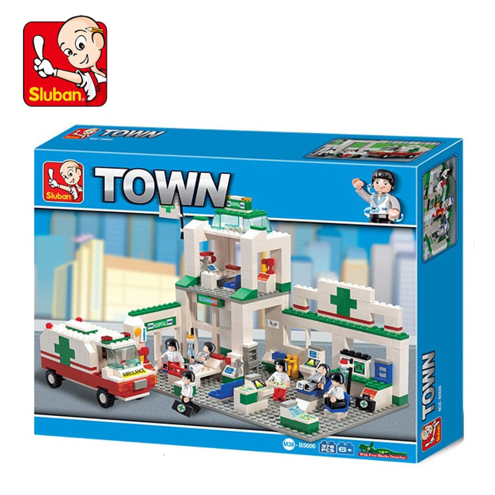 Sluban Town Emergency Center Building Block Toys for Kids 376 PCS  Image#1