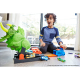 Hot Wheels Triceratops Play Set Launcher Vehicle, Giant Dinosaur Nemesis  Image#4