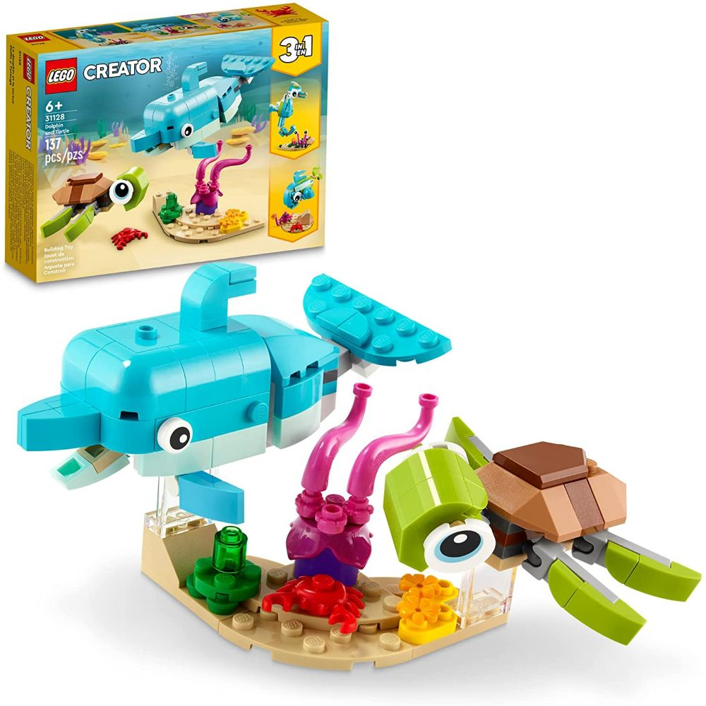 Lego Dolphin and Turtle