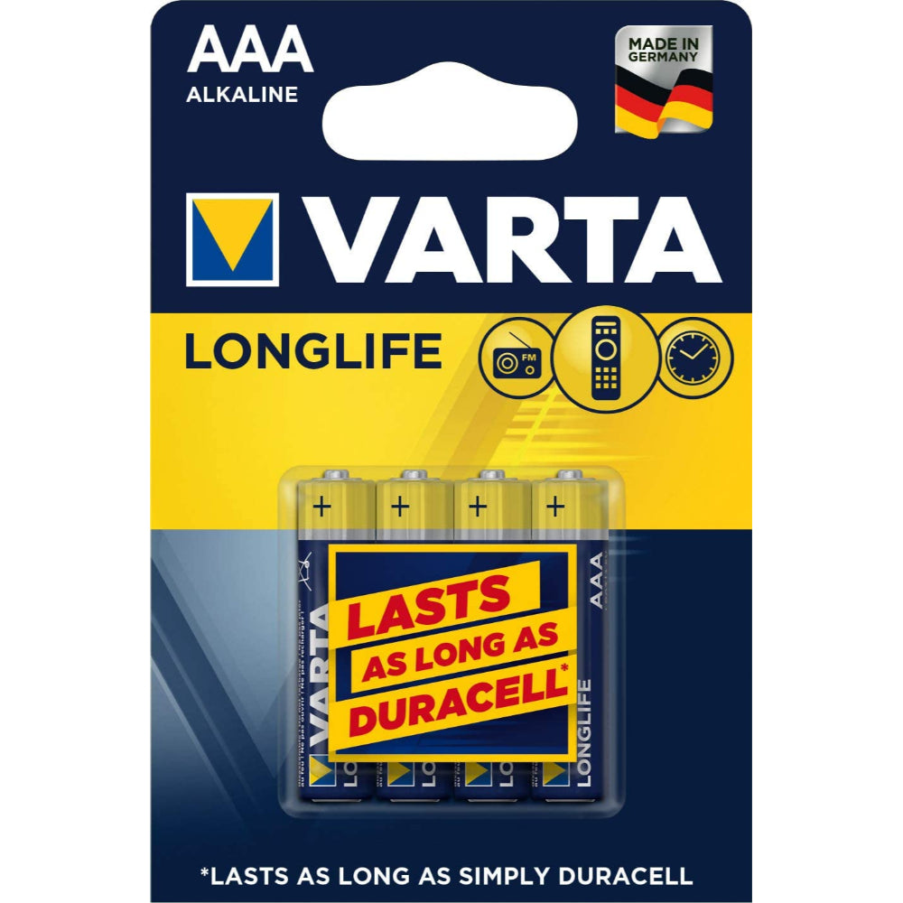Varta Battery Long Life AAA  Pack of 4  Image#3