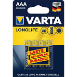 Varta Battery Long Life AAA  Pack of 4  Image#3