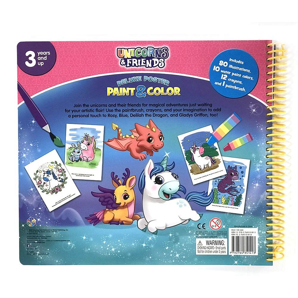 Phidal - Unicorns Deluxe Poster Paint & Color