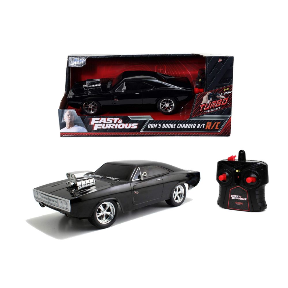 Dickie 1:24 Fast and Furious RC 1970 Dodge Charger Toy Car