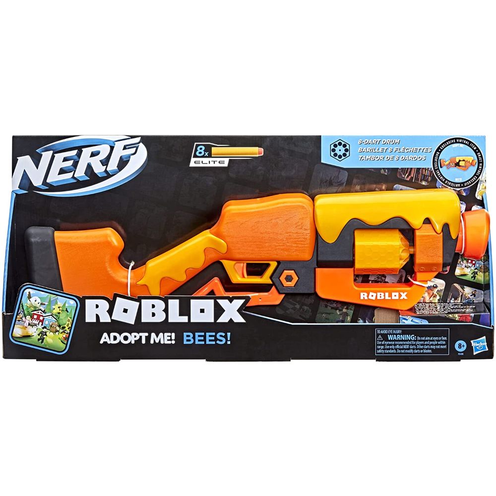 Nerf Roblox Adopt Me!: Bees! Lever Action Dart Blaster Nerf Roblox Adopt Me!: Bees! Lever Action Dart Blaster