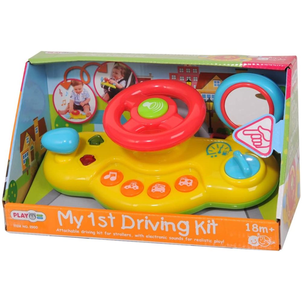 Playgo Kid Source My First Driving Kit Toy - Turn & Lean Steering Wheel Cars
