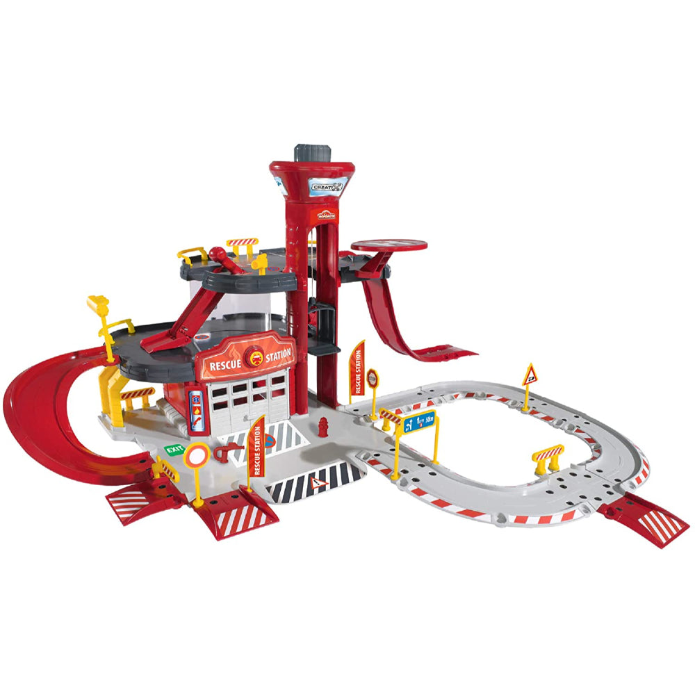 Majorette Creatix Rescue Station + 5 Vehicles  Image#2