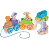 Melissa & Doug First Play Rocking farm animals pull train